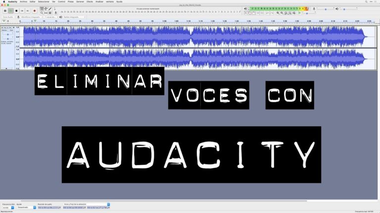 Eliminación de Voz Robótica en Audacity