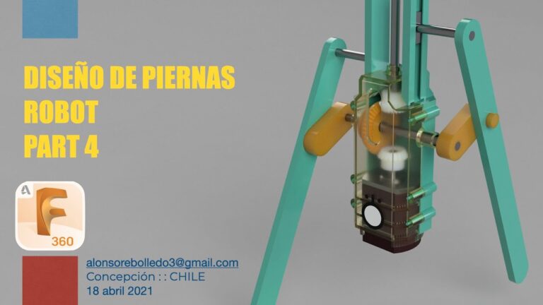 Dibujo de Pierna Rob&oacute;tica: Innovaci&oacute;n y Dise&ntilde;o