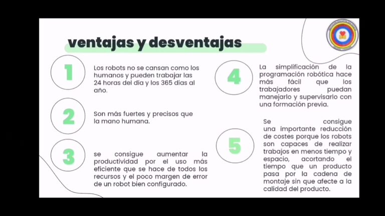 Ventajas y Desventajas de la Rob&oacute;tica