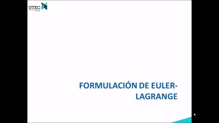 Optimización en Robótica: El Método de Euler-Lagrange