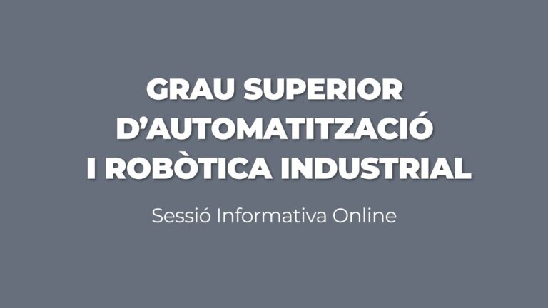 Avances en Automatización y Robótica Industrial en el Grau Superior