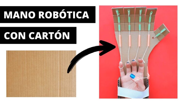 Innovación en Mano Robótica: Creación con Materiales de Cartón
